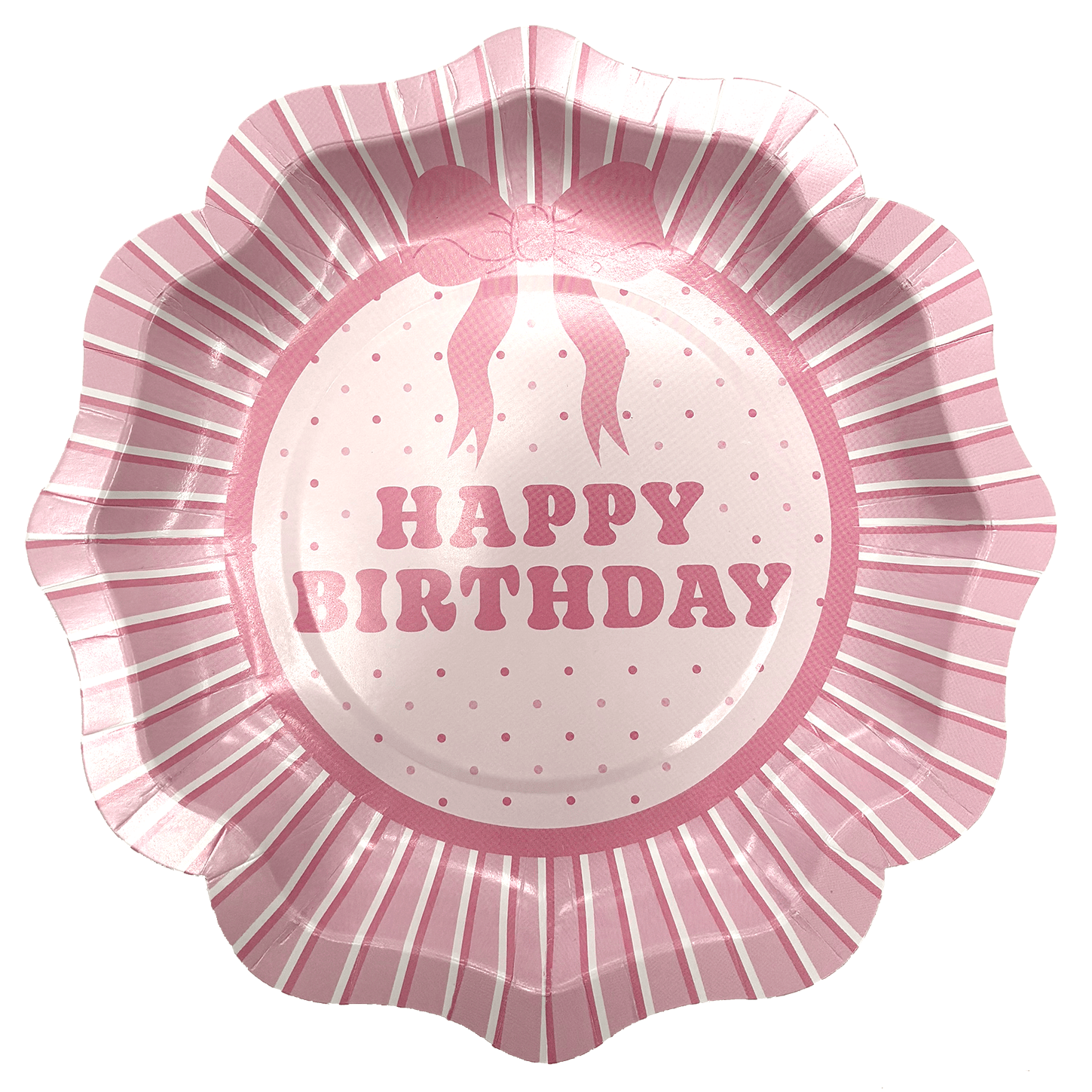 Pictura Happy Birthday Bow Plates featuring colorful birthday-themed designs, perfect for celebrating special occasions.